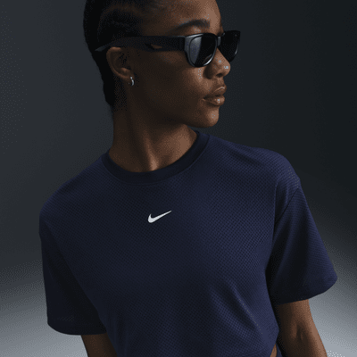 Nike mesh t shirt women's best sale